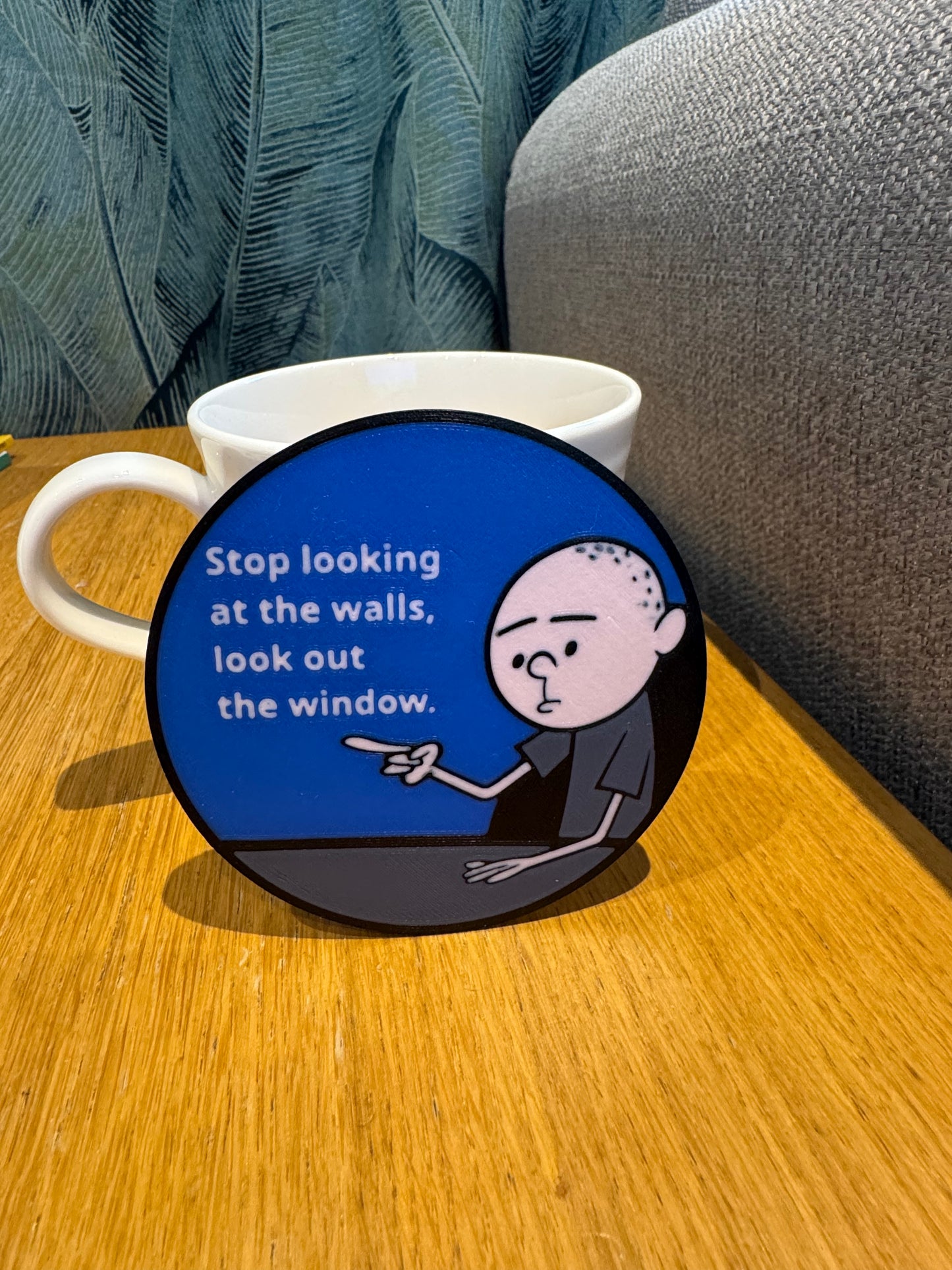 Karl Pilkington Quote Coaster